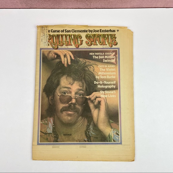 Vintage Rolling Stone Magazine Dan Hicks Sly Stone August 30, 1973 Music Art - Picture 1 of 6